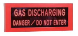 Gas Discharge Warning Indicator